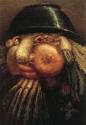 Giuseppe Arcimboldo Vegetables in a Bowl or The Vegetable Gardener USA oil painting artist